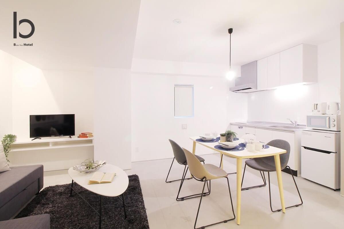 アパート Bhotel Heiwaodori 102 - Beautiful New 1br For 6 Ppl